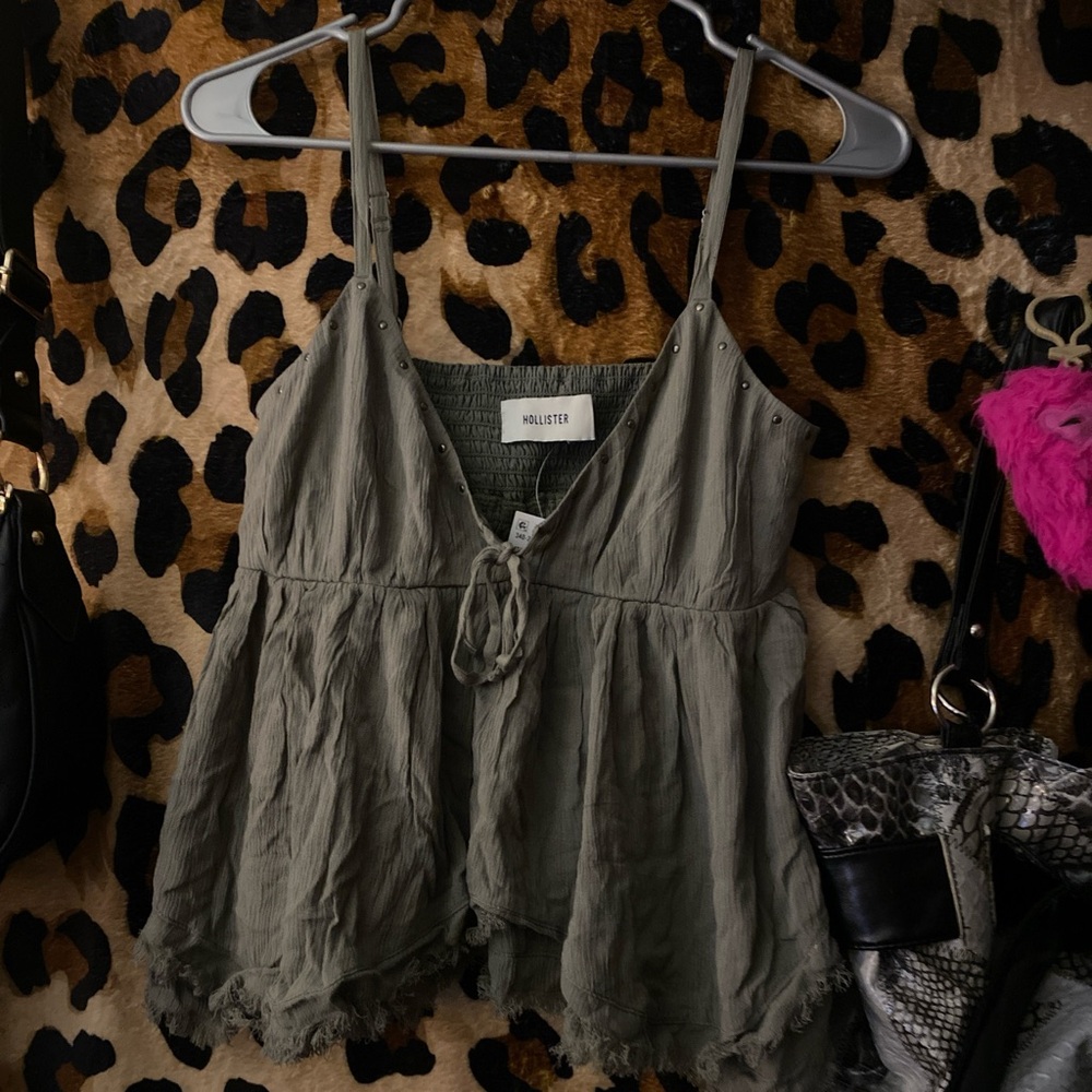 Hollister Khaki Camisole Top
